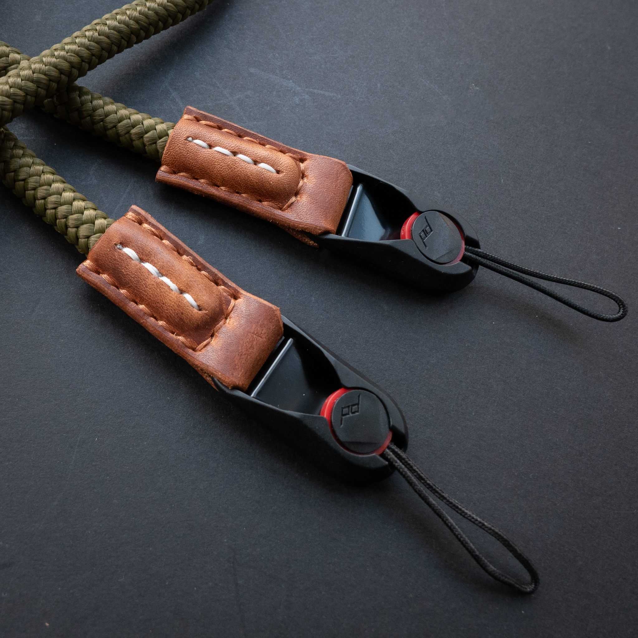 Horween Leather Wide Camera Strap Made With Peak Design Anchor